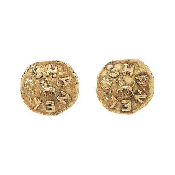 CHANEL Gold Earrings - Picture 1 of 3